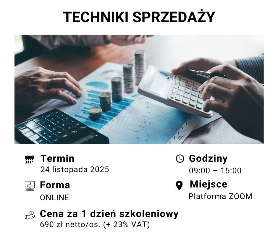 szkolenie otwarte techniki sprzedaży